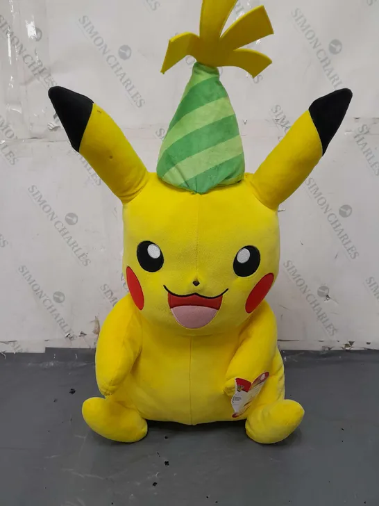 LARGE CELEBRATING PIKACHU POKEMON PLUSH 