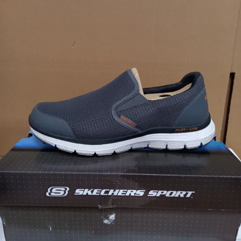 SKETCHERS SPORT CHARCOAL SLIP ON TRAINER UK SIZE 8