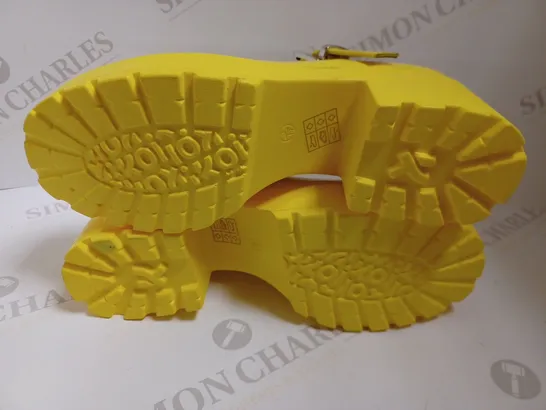 KOI VEGAN TIRA MARY JANES 'SUNSHINE YELLOW EDITION' - SIZE 6