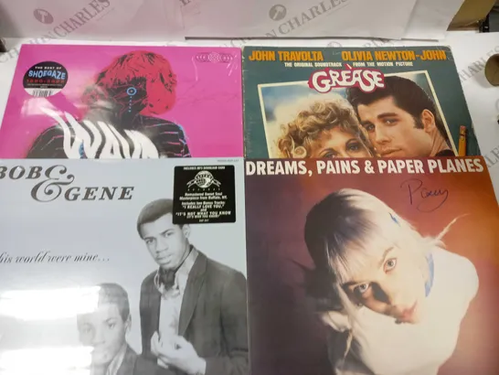 LOT OF 10 ASSORTED VINYL RECORDS TO INCLUDE GREASE SOUNDTRACK, WAVES OF DISTORTION AND KEN DODD