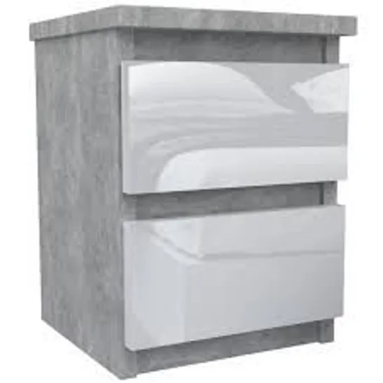 BOXED BEDSIDE HIT CONCRETE/LIGHT GREY