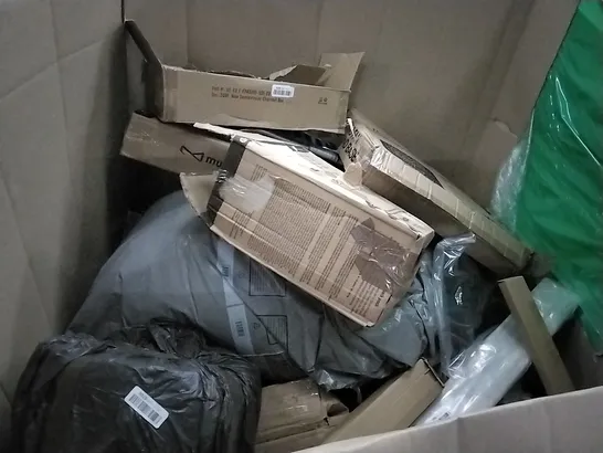 PALLET OF ASSORTED ITEMS INCLUDING PIPISHELL TOILET SEAT, METAL CLOTHES RAIL, GREEN GARDEN BORDER FENCE, COMHOMA OFFICE CHAIR, TOILET SEAT, SEMICIRCULAR CHARCOAL BOX