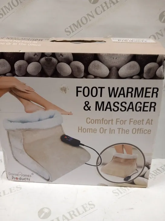 BOXED DANIEL JAMES FOOT WARMER AND MASSAGER 