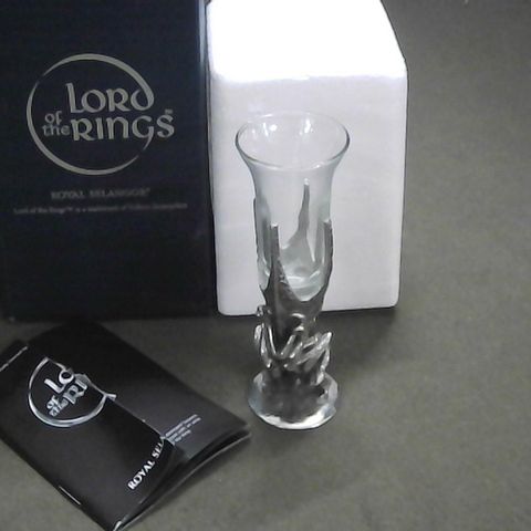 LORD OF THE RINGS ROYAL SELANGOR DRINKING GLASS