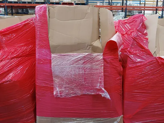 PALLET OF ASSORTED CONSUMER PRODUCTS TO INCLUDE: TENECO VACUUM CLEANER, PLAYPEN, SWIVEL STOOL, KID'S SWIVEL CHAIR, TOILET SEAT ECT