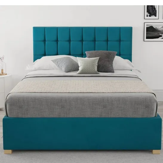 BOXED CHEVALIER UPHOLSTERED OTTOMAN BED (INCOMPLETE)