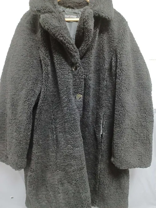 CENTIGRADE TEDDY LONGLINE COAT SIZE 3XL