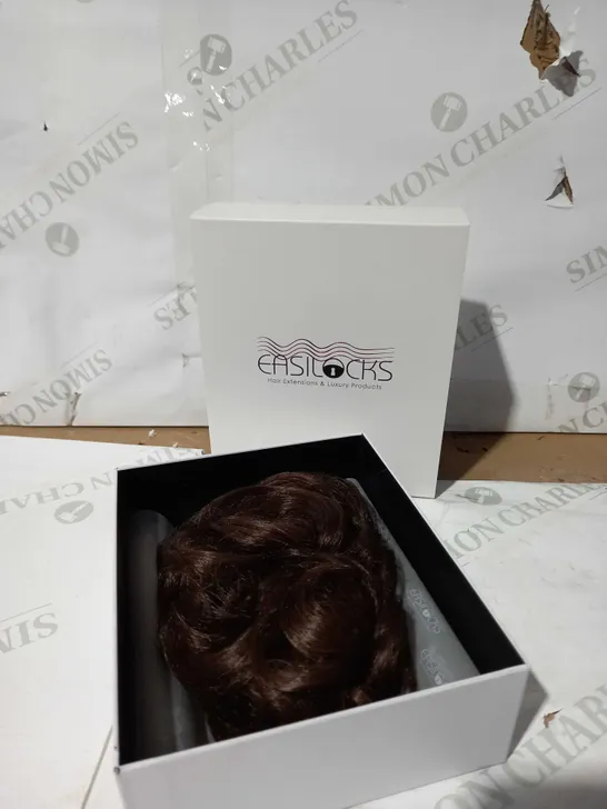 EASILOCKS ELASTICATED CURLY SCRUNCHIE - BROWN OMBRE 