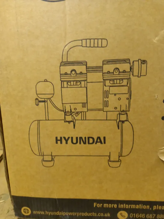 HYUNDAI SILENCED AIR COMPRESSOR, 550 W, 230 V - COLLECTION ONLY