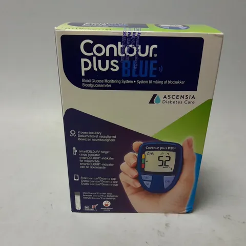 BOXED AND SEALED CONTOUR PLUS BLUE GLUCOSE MONITOR