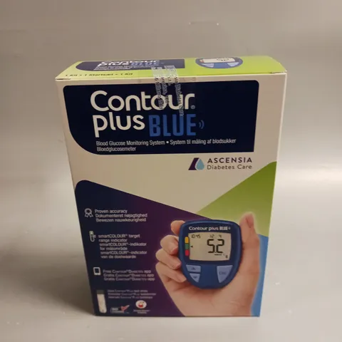 BOXED SEALED CONTOUR PLUS BLUE BLOOD GLUCOSE MONITORING SYSTEM 