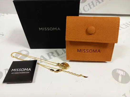 BOXED MISSOMA GOLD LOCKET NECKLACE - M.925 STAMP