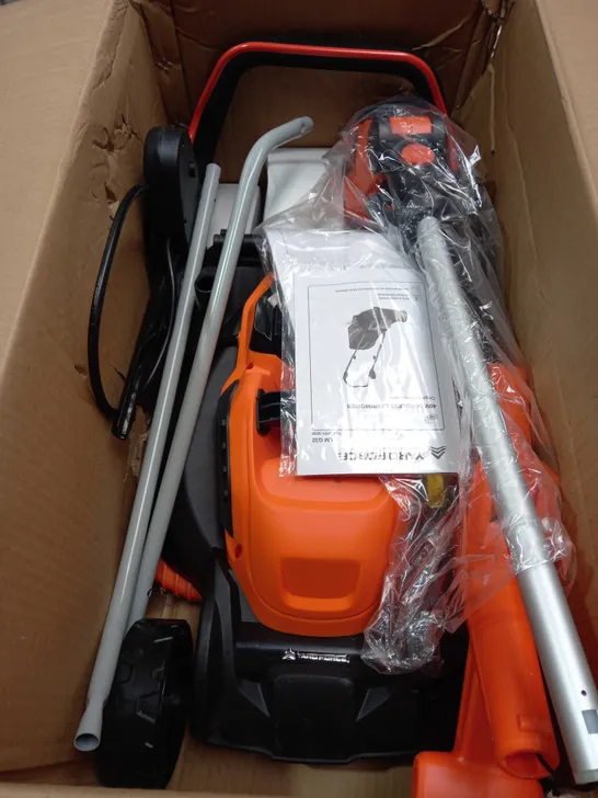 YARD FORCE 32CM LAWNMOWER AND TRIMMER RRP £199