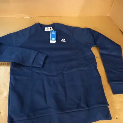 ADIDAS ESSENTIAL CREW IN BLUE - UK M