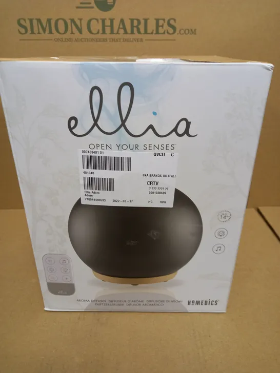 BOXED ELLINA HOMEDICS AROMA DIFFUSER ARM-770SO-WW