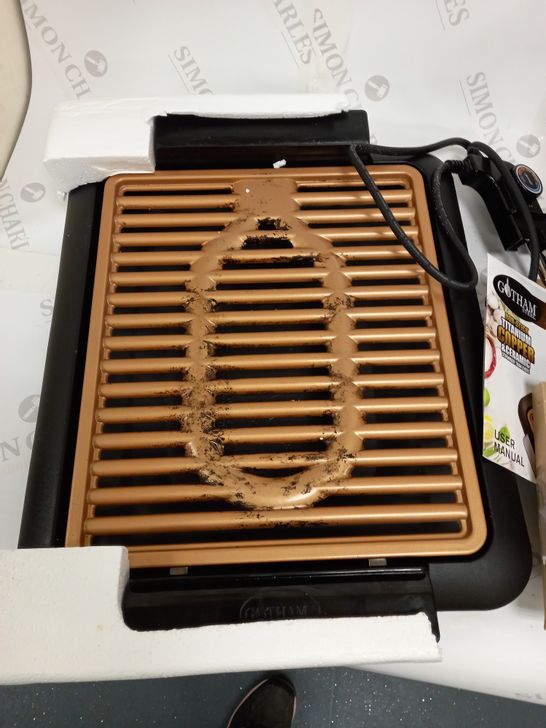 GOTHAM STEEL COPPER NON-STICK ELECTRIC INDOOR GRILL