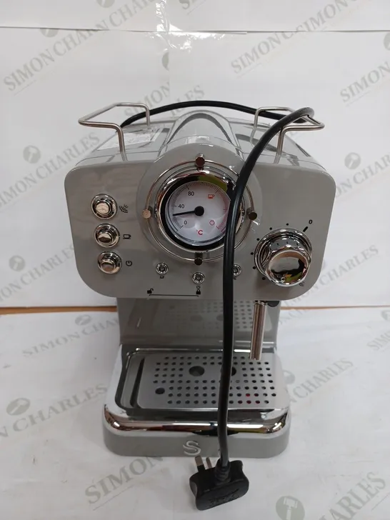 SWAN RETRO ESPRESSO MAKER GREY RRP £99