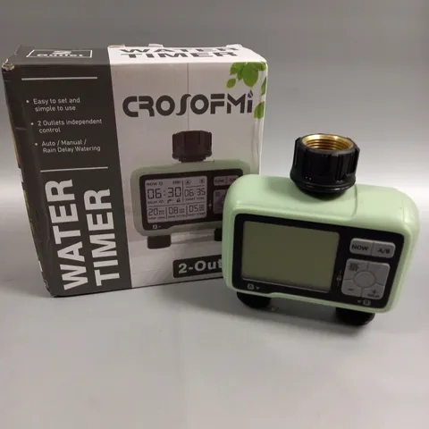 BOXED CROSOFMI TWIN OUTLET WATER TIMER