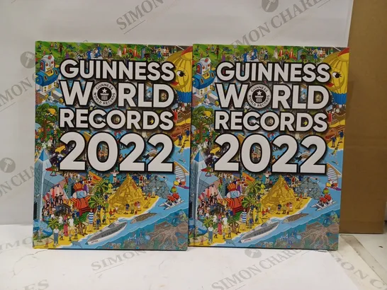 LOT OF 2 OFFICIAL GUINNESS WORLD RECORDS 2022 BOOKS