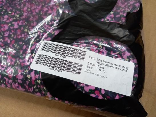 PACKAGED LITTLE MISTRESS PINK/FLORAL MATERNITY DITSY PRINT - SIZE 12