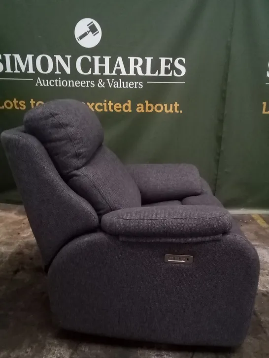 DESIGNER G PLAN KINGSBURY ROCHE SLATE ELECTRIC RECLINER CHAIR