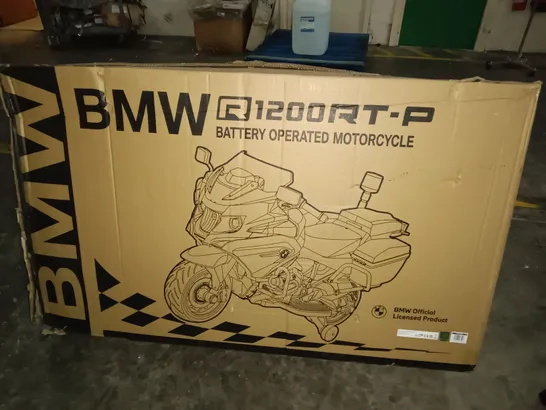 BOXED ELECTRIC RIDE ON BMW POLICE BIKE