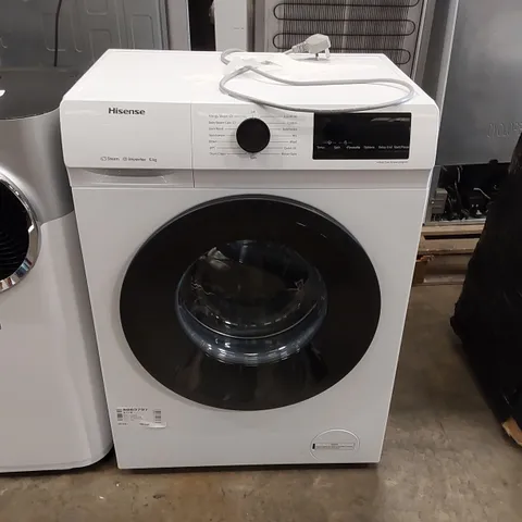 HISENSE FREESTANDING 6KG WASHING MACHINE IN WHITE WFQP6012EVM - UNPROCESSED RAW RETURN