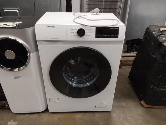 HISENSE FREESTANDING 6KG WASHING MACHINE IN WHITE WFQP6012EVM - UNPROCESSED RAW RETURN