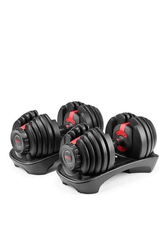 BOXED BOWFLEX SELECTTECH 552I ADJUSTABLE DUMBELLS (2 BOXES)