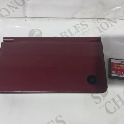 NINTENDO DSI XL IN BURGUNDY WITH PROFESSOR LAYTON GAME