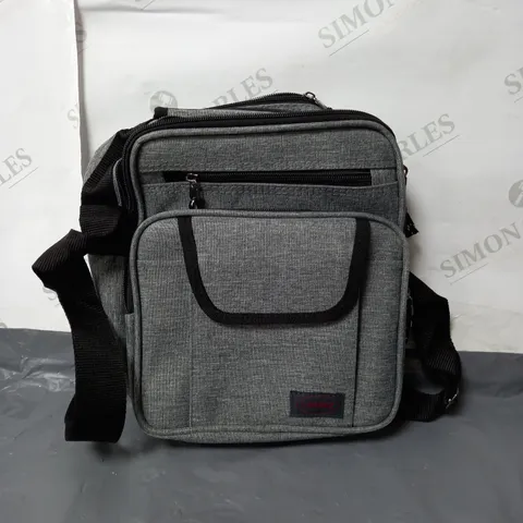 LORENZ CROSS BODY GREY AND BLACK SATCHEL 