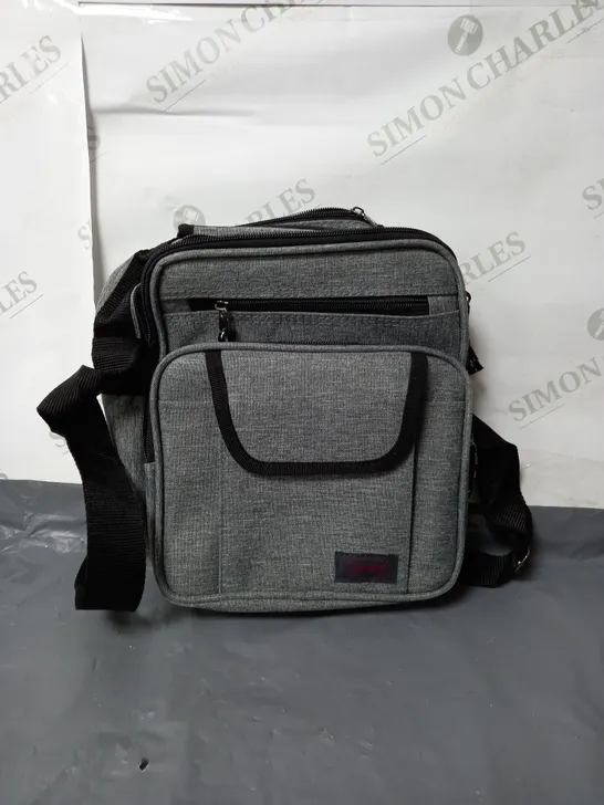 LORENZ CROSS BODY GREY AND BLACK SATCHEL 