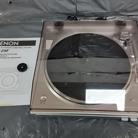 DENON DP-29F FULLY AUTOMATIC TURNTABLE SYSTEM