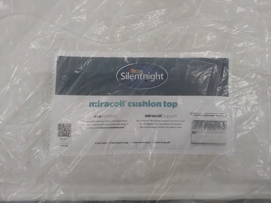 QUALITY BAGGED SILENTNIGHT 180CM SUPER KING SIZED MIRACOIL CUSHION TOP MEMORY FOAM MATTRESS 