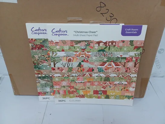 LOT OF 2 CRAFTERS COMPANION CHRISTMAS CHEER MULTI-SHEET PAPER PADS