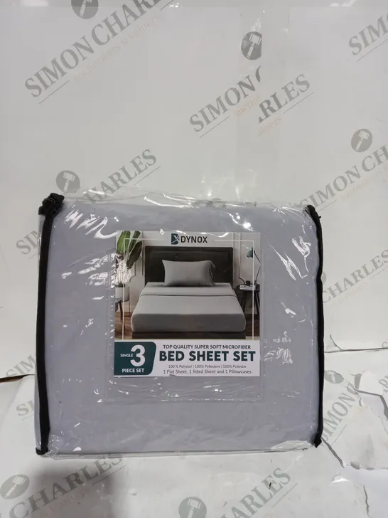 packaged 3 piece set to include 1 flat sheet, 1 fitted sheet and 1 pillowcase 