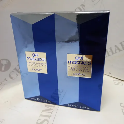 GAI MATTIOLO UOMO EAU DE TOILETTE & AFTERSHAVE GIFT SET