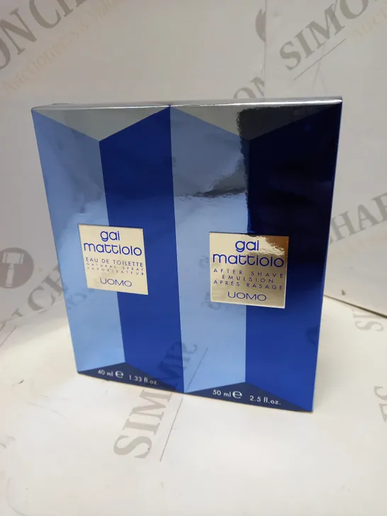 GAI MATTIOLO UOMO EAU DE TOILETTE & AFTERSHAVE GIFT SET