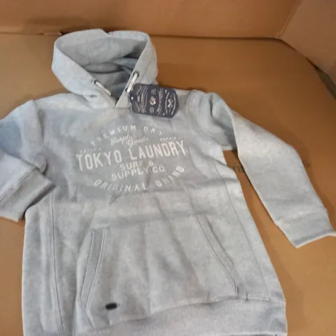 TOKYO LAUNDRY GREY HOODIE - 11/12 YRS