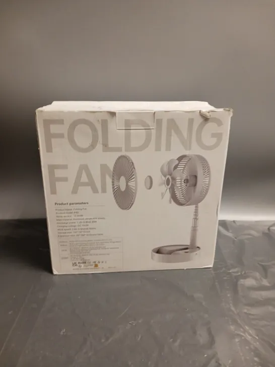 BOXED FOLDING FAN P9S FOLDING & TELESCOPIC ADJUSTMENT SUITABLE FOR OUTDOOR ENTERTAINMENT 