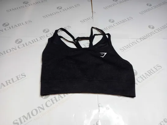 GYMSHARK SPORTS TRAINING TOP IN BLACK - XS