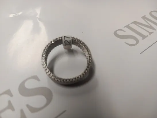 BERING STAINLESS STEEL BROAD MESH INNER RING SIZE 7