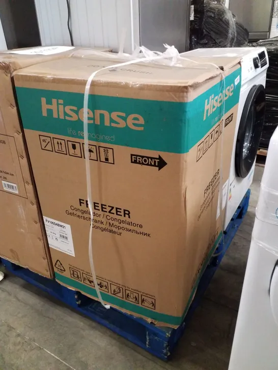 BOXED HISENSE FV105D4BW21 UNDERCOUNTER FREEZER WHITE - UNPROCESSED RAW RETURN