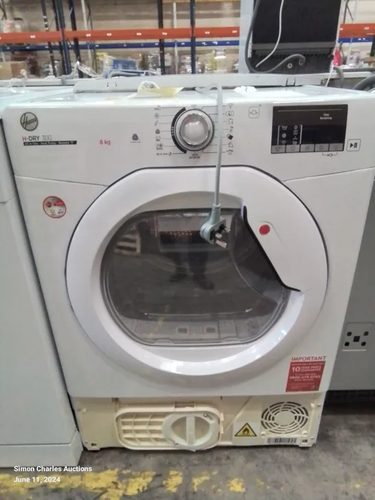 HOOVER FREESTANDING 8KG HEAT PUMP TUMBLE DRYER