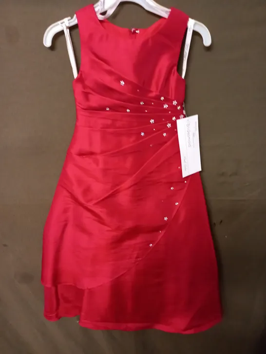 MARK LESLEY RED OCCASIONAL DRESS - SIZE 4