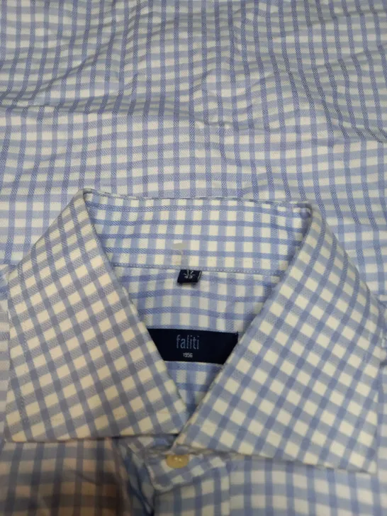 FALITI BUTTONED CHECKERED SHIRT - SIZE 17