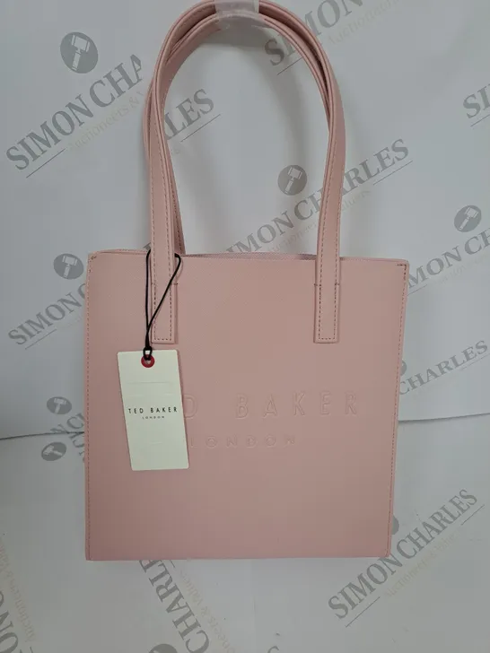 PINK CROSSHATCH ICON BAG