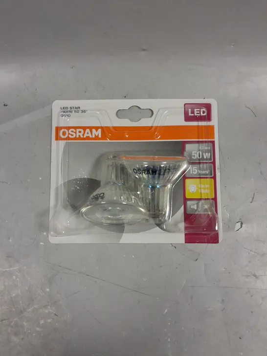 10 X SEALED (2 LIGHTS PER PACK) OSRAM GU10 LED STAR SPOTLIGHTS - WARM WHITE 