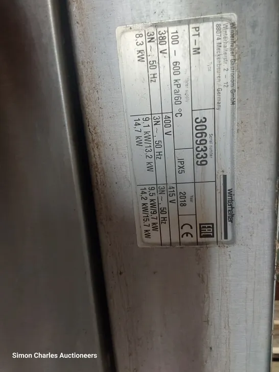 WINTERHALTER COMMERCIAL PASS THROUGHT DISHWASHER PT-M