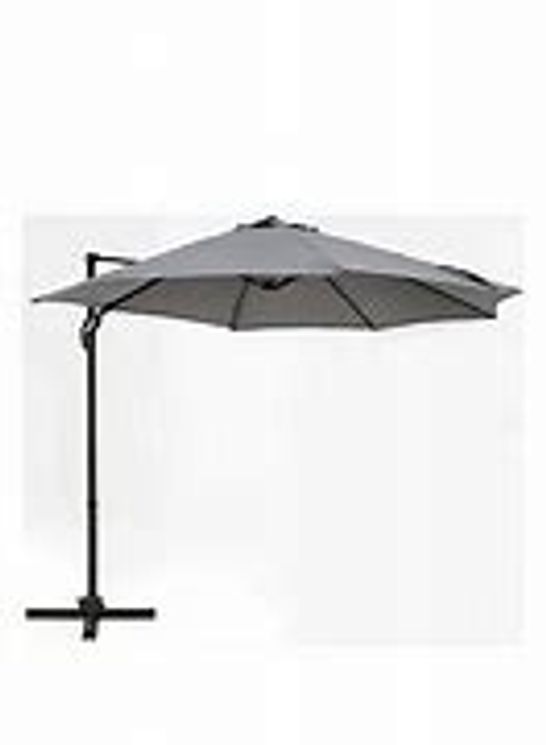 DELUXE CANTILEVER HANGING PARASOL (GREY) RRP £119.99